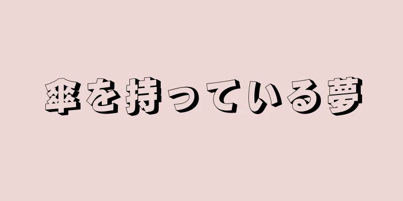 傘を持っている夢