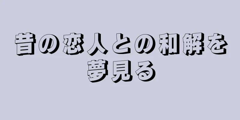 昔の恋人との和解を夢見る