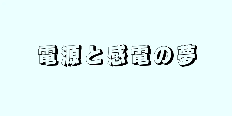 電源と感電の夢