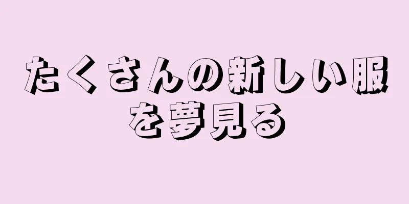 たくさんの新しい服を夢見る