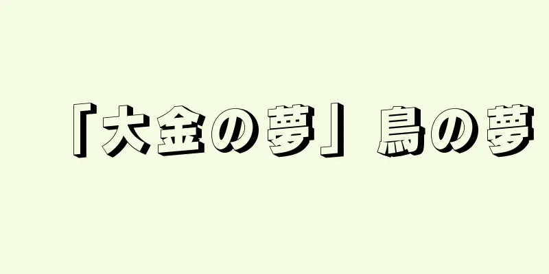 「大金の夢」鳥の夢