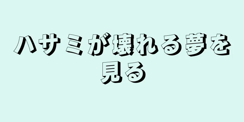 ハサミが壊れる夢を見る