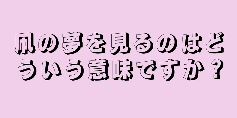 凧の夢を見るのはどういう意味ですか？