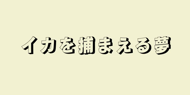 イカを捕まえる夢