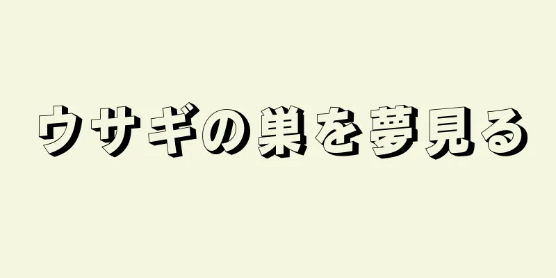 ウサギの巣を夢見る