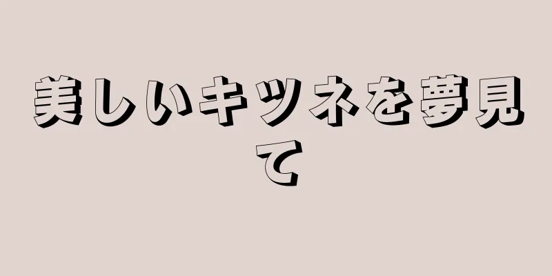 美しいキツネを夢見て