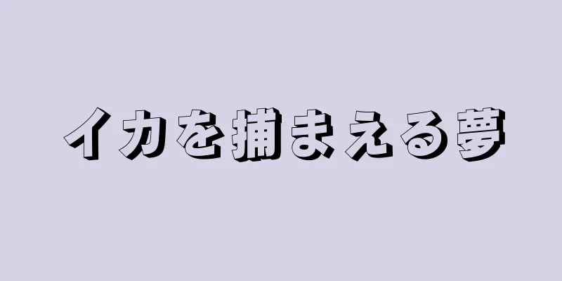 イカを捕まえる夢
