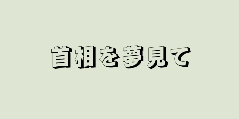 首相を夢見て