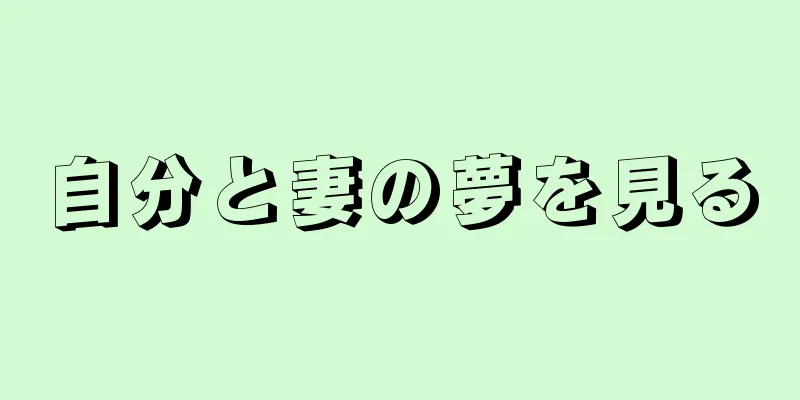 自分と妻の夢を見る
