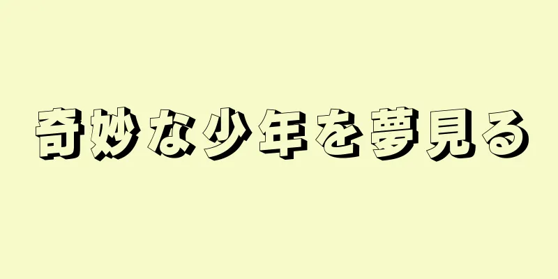 奇妙な少年を夢見る