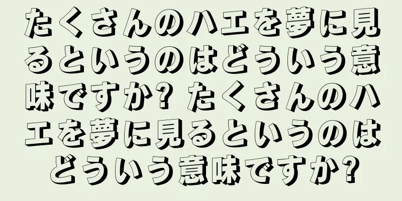 たくさんのハエを夢に見るというのはどういう意味ですか? たくさんのハエを夢に見るというのはどういう意味ですか?