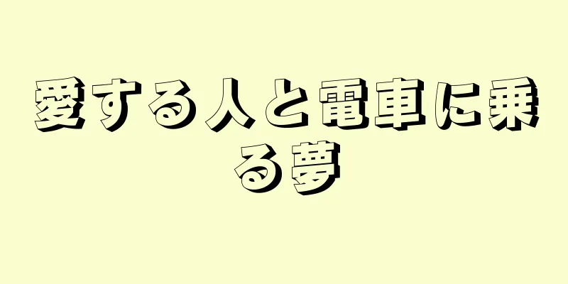 愛する人と電車に乗る夢