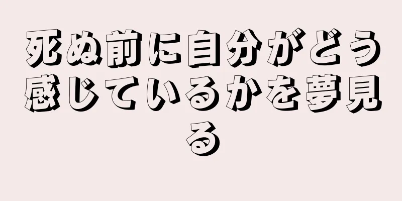 死ぬ前に自分がどう感じているかを夢見る