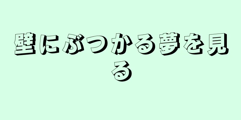 壁にぶつかる夢を見る