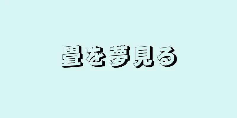 畳を夢見る