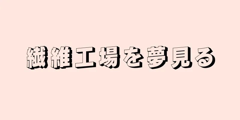 繊維工場を夢見る