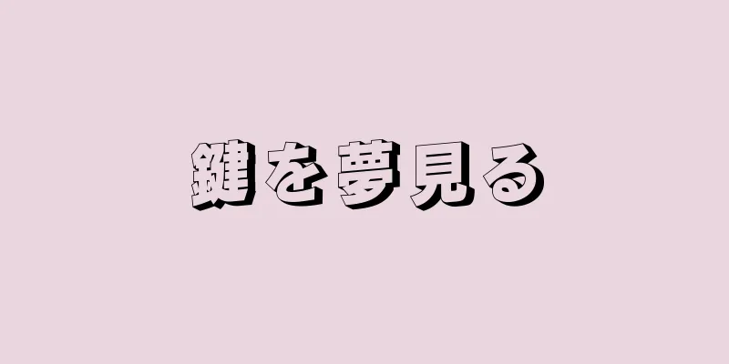 鍵を夢見る