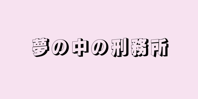 夢の中の刑務所
