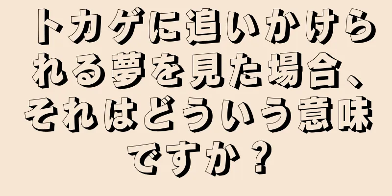 トカゲに追いかけられる夢を見た場合、それはどういう意味ですか？