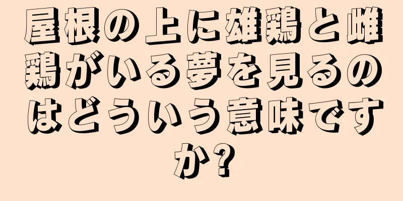 屋根の上に雄鶏と雌鶏がいる夢を見るのはどういう意味ですか?