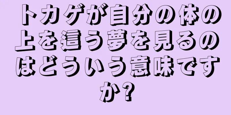 トカゲが自分の体の上を這う夢を見るのはどういう意味ですか?