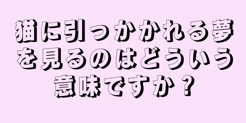 猫に引っかかれる夢を見るのはどういう意味ですか？