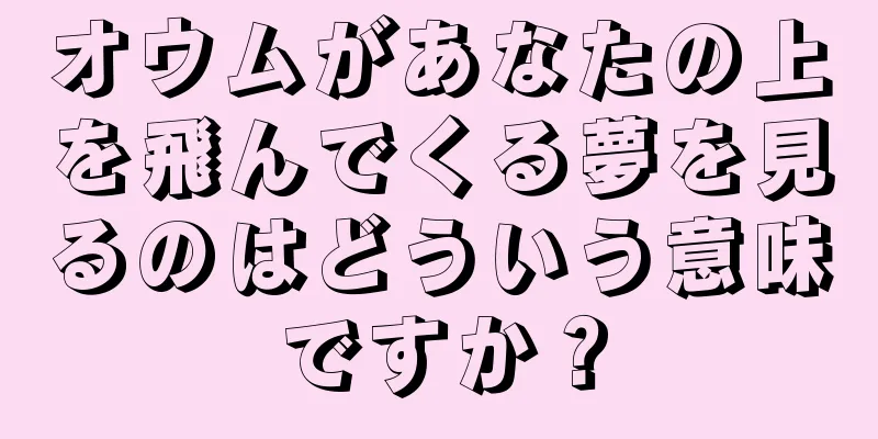 オウムがあなたの上を飛んでくる夢を見るのはどういう意味ですか？