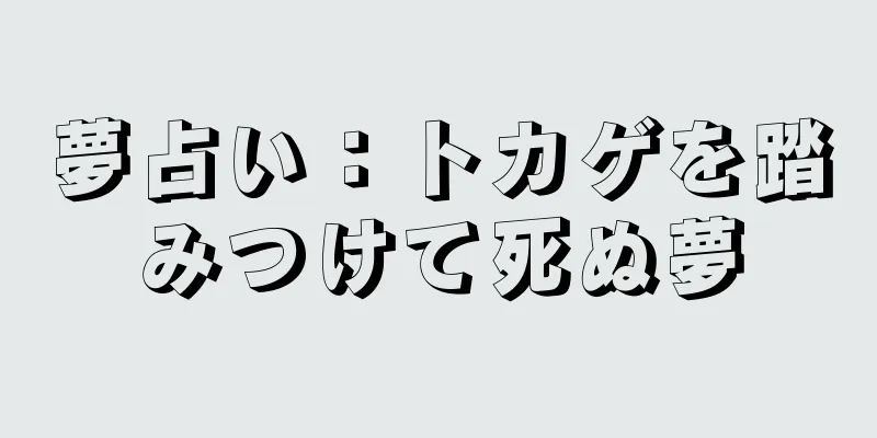 夢占い：トカゲを踏みつけて死ぬ夢