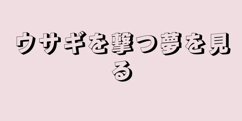 ウサギを撃つ夢を見る