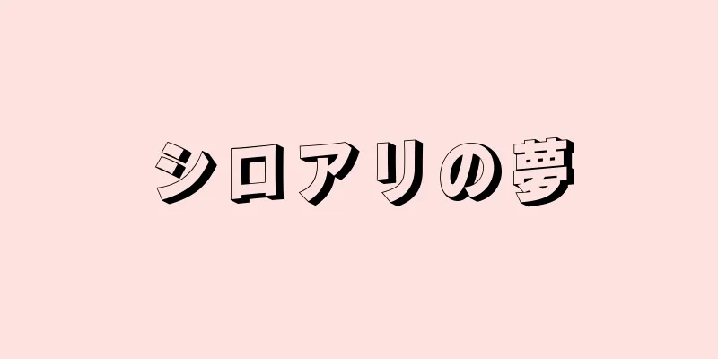 シロアリの夢