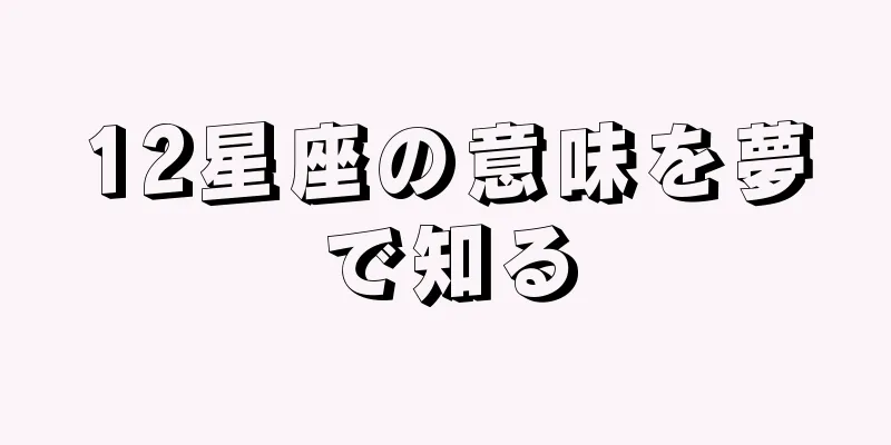 12星座の意味を夢で知る