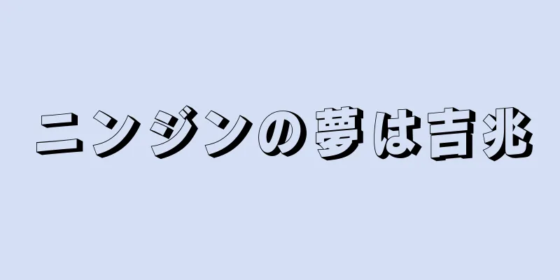 ニンジンの夢は吉兆