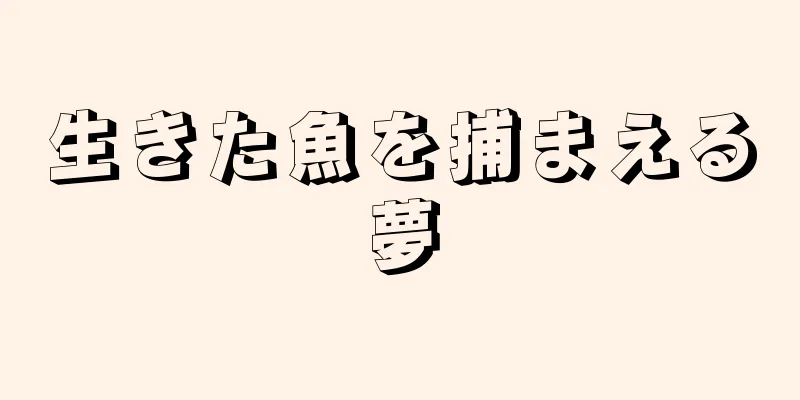 生きた魚を捕まえる夢