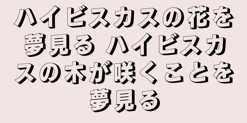 ハイビスカスの花を夢見る ハイビスカスの木が咲くことを夢見る