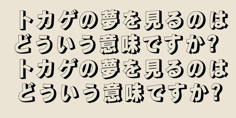 トカゲの夢を見るのはどういう意味ですか? トカゲの夢を見るのはどういう意味ですか?