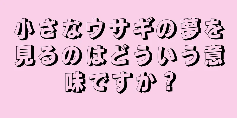 小さなウサギの夢を見るのはどういう意味ですか？