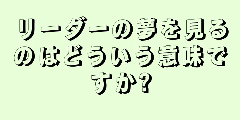リーダーの夢を見るのはどういう意味ですか?