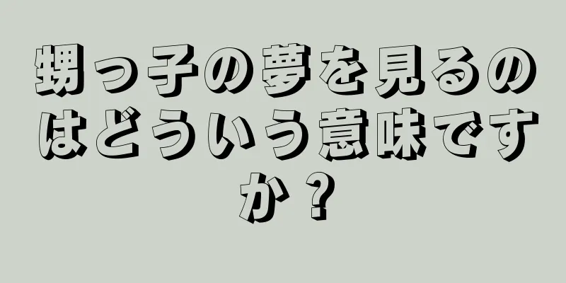 甥っ子の夢を見るのはどういう意味ですか？