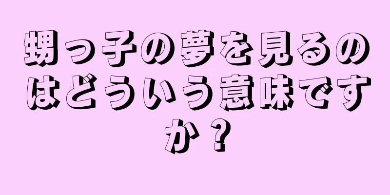 甥っ子の夢を見るのはどういう意味ですか？