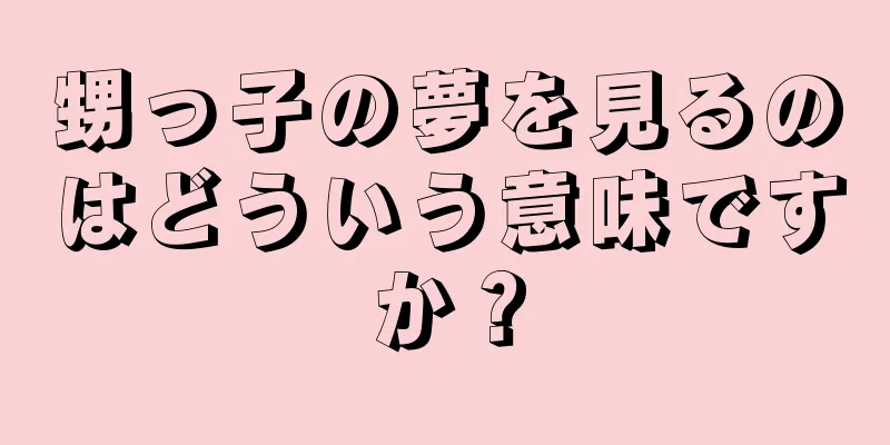 甥っ子の夢を見るのはどういう意味ですか？